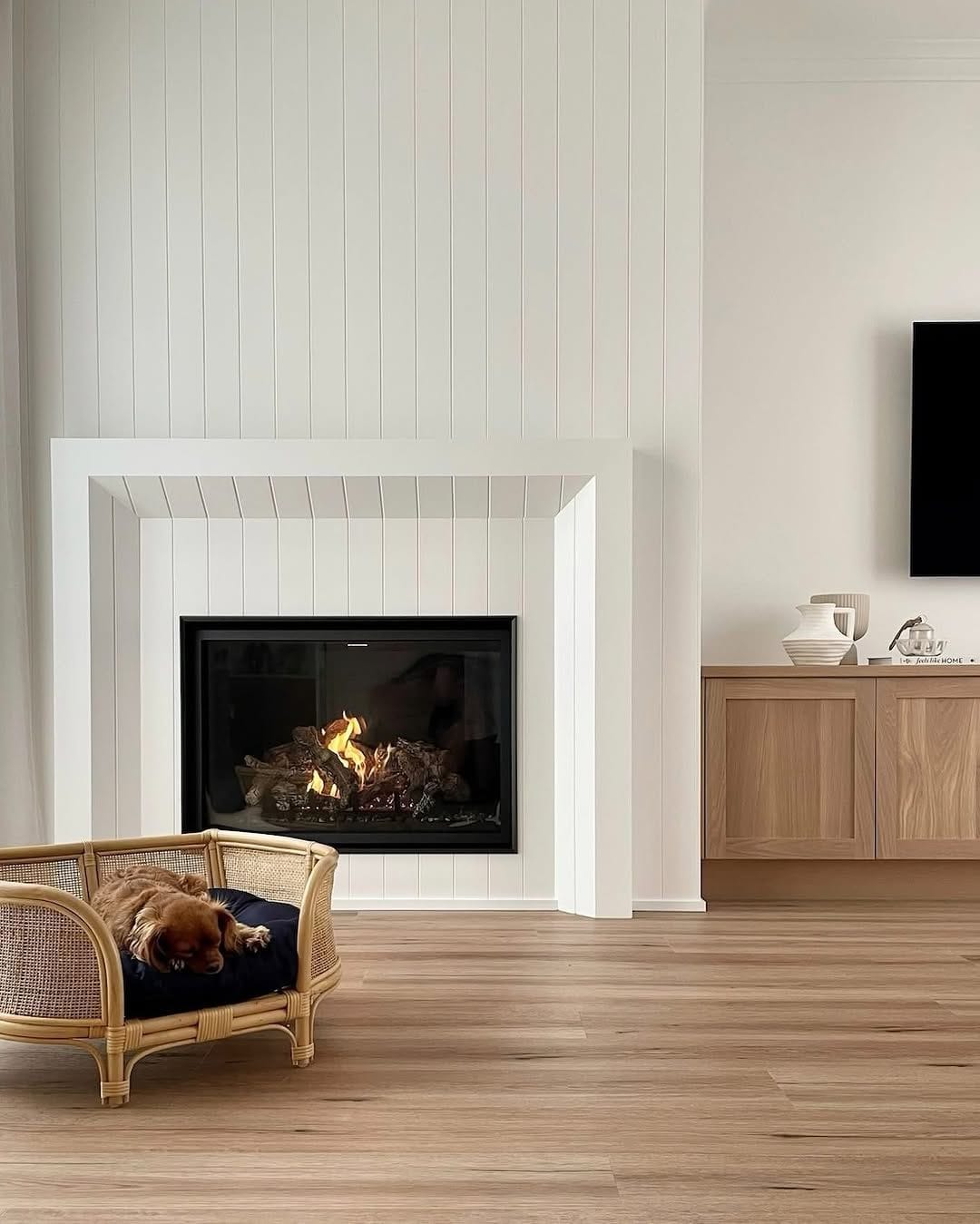 Fireplace feature joinery